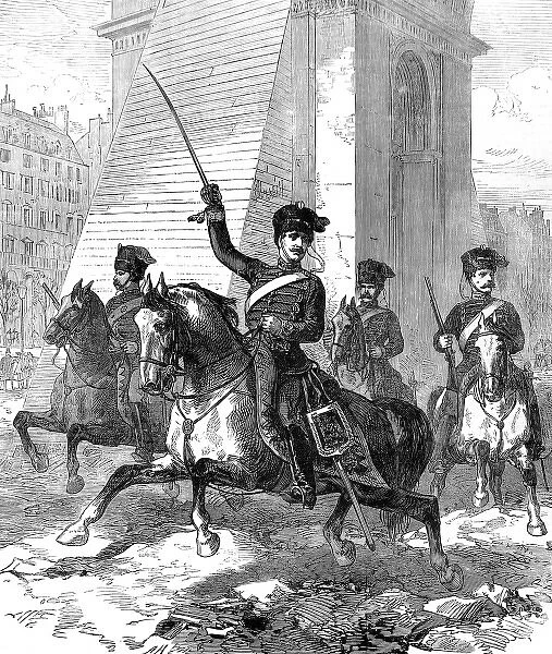 Franco-Prussian War. The First German in Paris