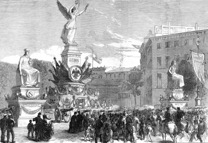Framed Print : Franco-Prussian War. The Military Triumph at Berlin: the Sed Framed Print : Franco-Prussian War. The Military Triumph at Berlin: the Sed