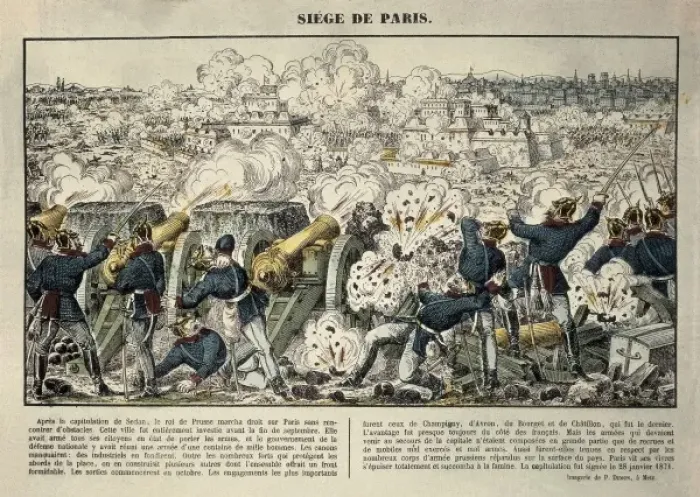 Framed Print : Franco-Prussian War. Siege of Par Framed Print : Franco-Prussian War. Siege of Par