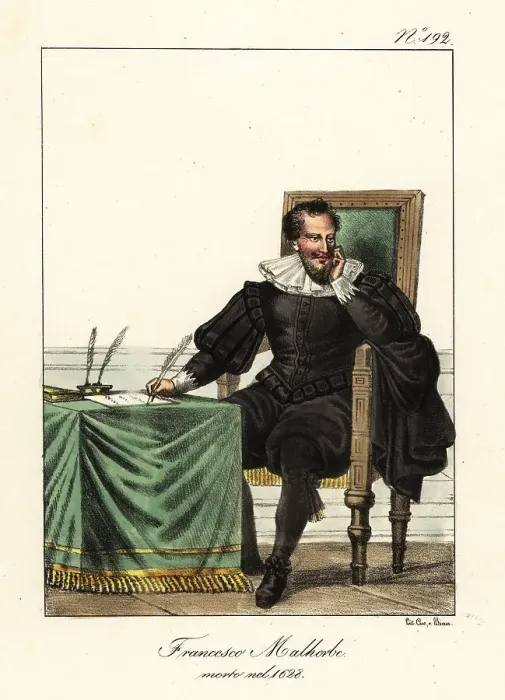 Framed Print : Francois Malherbe, French poet, critic and translator Framed Print : Francois Malherbe, French poet, critic and translator