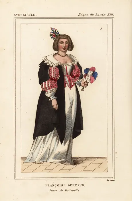 Framed Print : Francoise Bertaud, Dame de Motteville, French Framed Print : Francoise Bertaud, Dame de Motteville, French