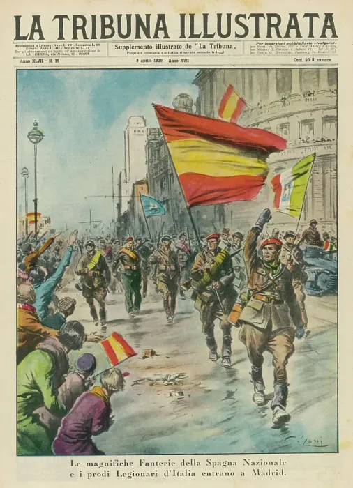 Framed Print : FRANCO'S ARMY IN MADRID Framed Print : FRANCO'S ARMY IN MADRID