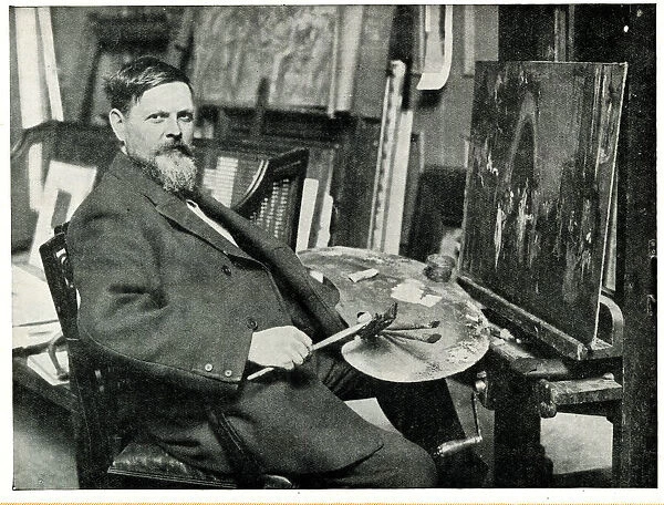 Frank Brangwyn RA, artist in his studio