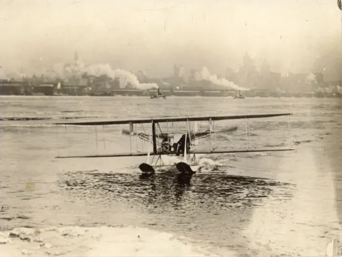 Framed Print : Frank Coffyn, the Polar Aviator in a Wright Model B Framed Print : Frank Coffyn, the Polar Aviator in a Wright Model B