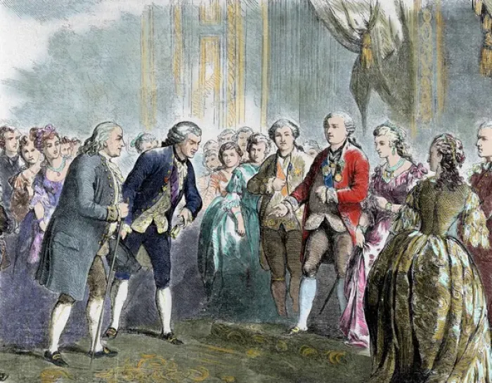 Framed Print : Franklin, Benjamin (1706-1790). Statesman and scientist. Fra Framed Print : Franklin, Benjamin (1706-1790). Statesman and scientist. Fra