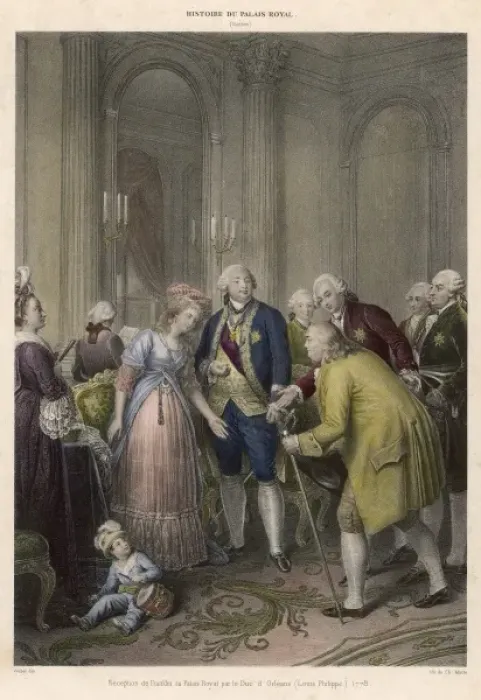 Framed Print : Franklin in France 1778 Framed Print : Franklin in France 1778