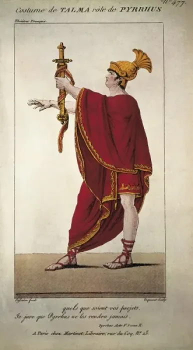 Framed Print : Fran篩s Joseph Talma playing Pyrrhus in Framed Print : Fran篩s Joseph Talma playing Pyrrhus in