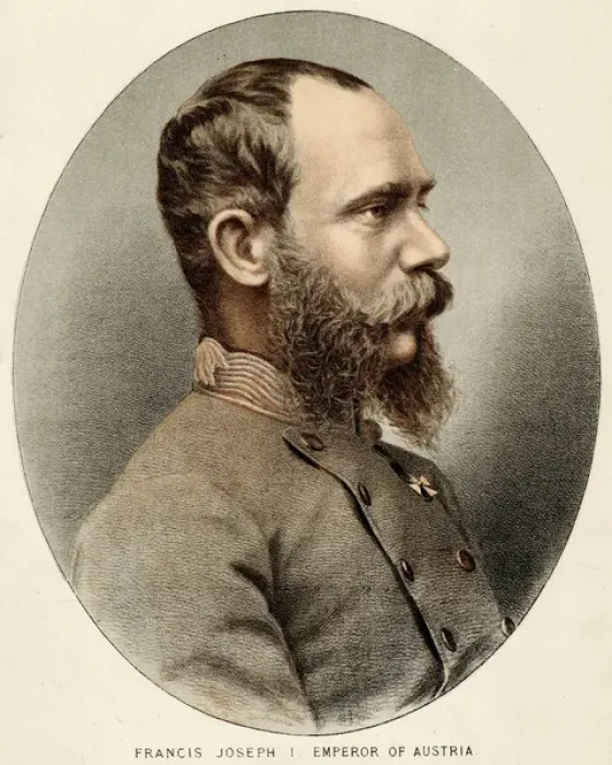 Framed Print : Franz Joseph / Col Lith Framed Print : Franz Joseph / Col Lith