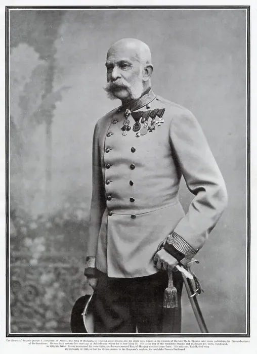 Framed Print : Franz Joseph I or Francis Joseph I (1830 - 1916), Emperor of Austria, King of Hungary, and the other states of the Austro-Hungarian Empire from 2 December 1848 until his death. Date: 1907 Framed Print : Franz Joseph I or Francis Joseph I (1830 - 1916), Emperor of Austria, King of Hungary, and the other states of the Austro-Hungarian Empire from 2 December 1848 until his death. Date: 1907