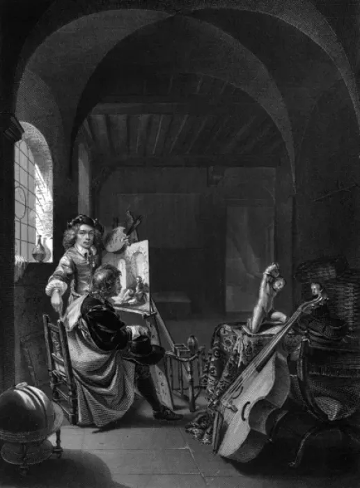 Framed Print : Franz Van Mieris - 3 Framed Print : Franz Van Mieris - 3