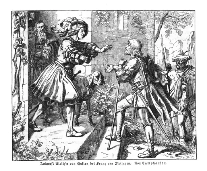 Framed Print : Franz von Sickingen and Ulrich von Hutten Framed Print : Franz von Sickingen and Ulrich von Hutten