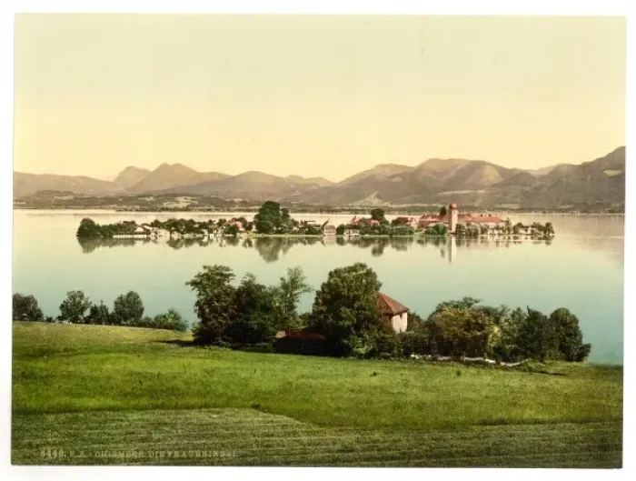 Framed Print : Fraueninsel, Chiemsee, Upper Bavaria, Germany Framed Print : Fraueninsel, Chiemsee, Upper Bavaria, Germany