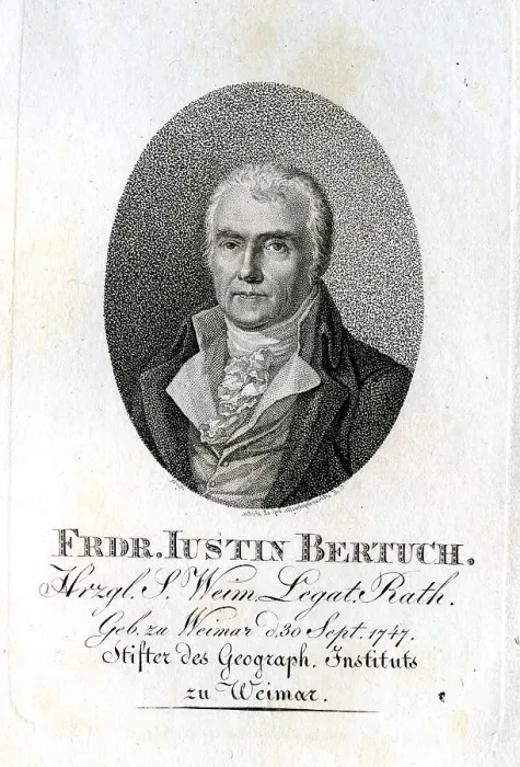 Framed Print : Frdr Justin Bertuch - Geographer