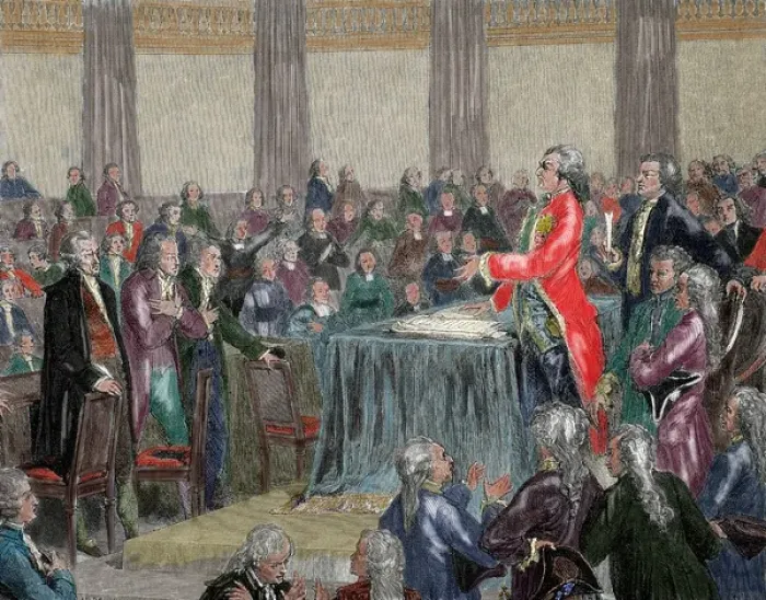 Framed Print : Frech Revolution 1787-1799. Louis XVI was forced to adopt t Framed Print : Frech Revolution 1787-1799. Louis XVI was forced to adopt t