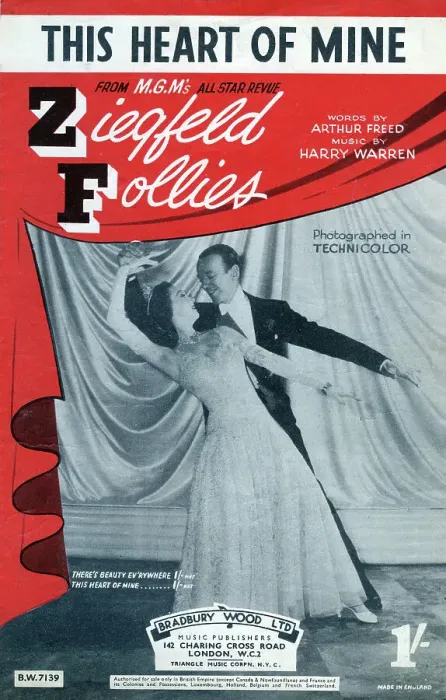 Framed Print : Fred Astaire and Louise Bremer, MGM film, Ziegfeld Follies Framed Print : Fred Astaire and Louise Bremer, MGM film, Ziegfeld Follies
