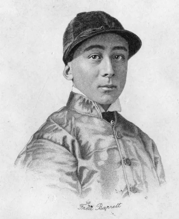 Framed Print : Fred Barrett, horseracing jockey