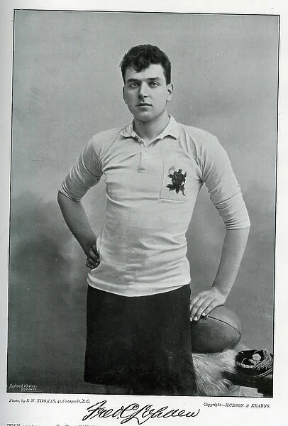 Fred C Lohden, England International Rugby player