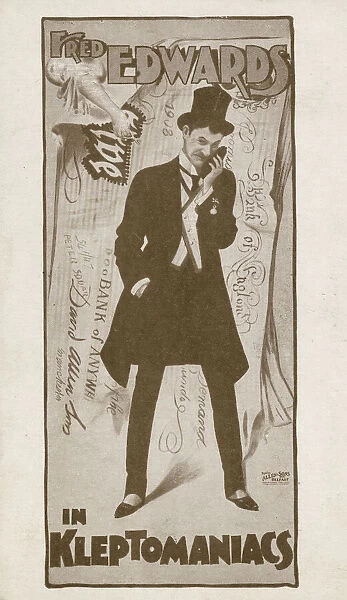 Fred Edwards in The Kleptomaniacs, variety sketch by Herbert Hall Winslow performed in