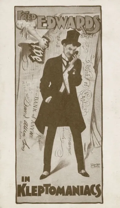 Framed Print : Fred Edwards in The Kleptomaniacs, variety sketch by Herbert Hall Winslow performed in Framed Print : Fred Edwards in The Kleptomaniacs, variety sketch by Herbert Hall Winslow performed in