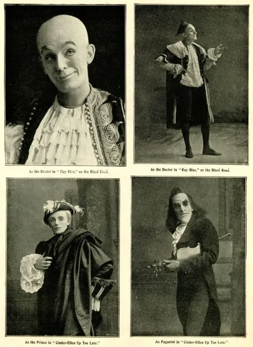 Framed Print : Fred Storey, actor, in three different theatrical roles Framed Print : Fred Storey, actor, in three different theatrical roles