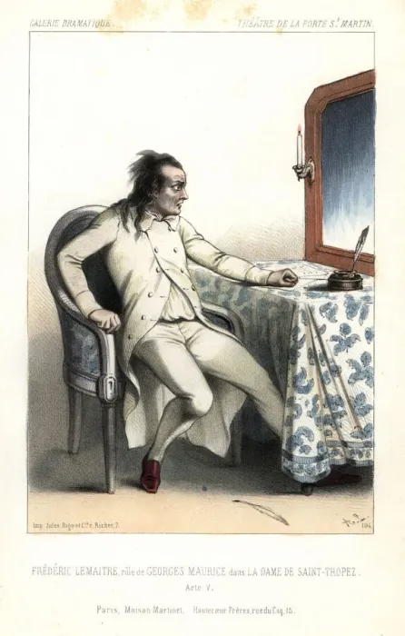 Framed Print : Frederic Lemaitre as Georges Maurice in La Framed Print : Frederic Lemaitre as Georges Maurice in La