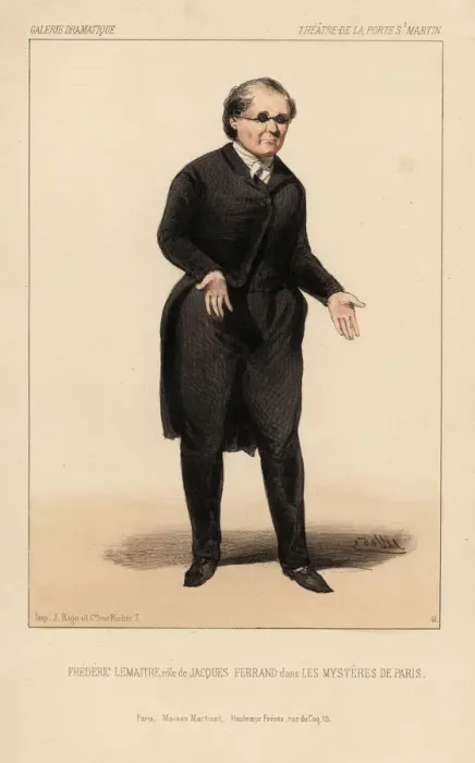 Framed Print : Frederic Lemaitre as Jacques Ferrand in Les Framed Print : Frederic Lemaitre as Jacques Ferrand in Les