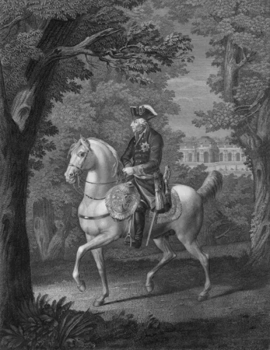 Framed Print : Frederick II, King of Prussia Framed Print : Frederick II, King of Prussia
