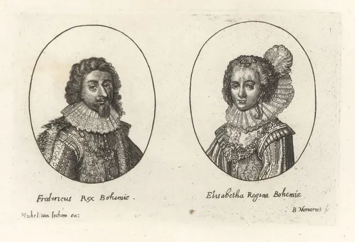 Framed Print : Frederick V, King of Bohemia, and Elizabeth, Queen of Bohomia Framed Print : Frederick V, King of Bohemia, and Elizabeth, Queen of Bohomia