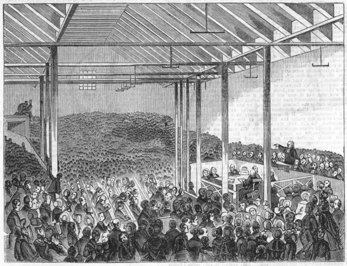 Framed Print : Free Church Meeting 1843 Framed Print : Free Church Meeting 1843
