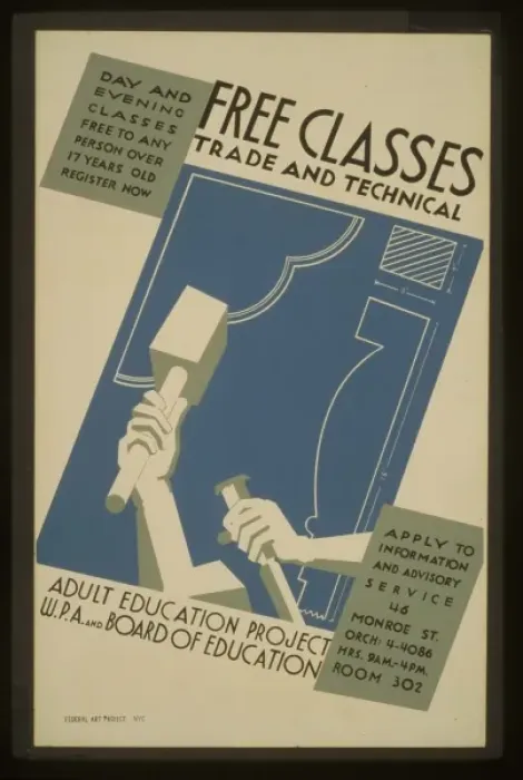 Framed Print : Free classes - trade and technical Day and evening classes f Framed Print : Free classes - trade and technical Day and evening classes f