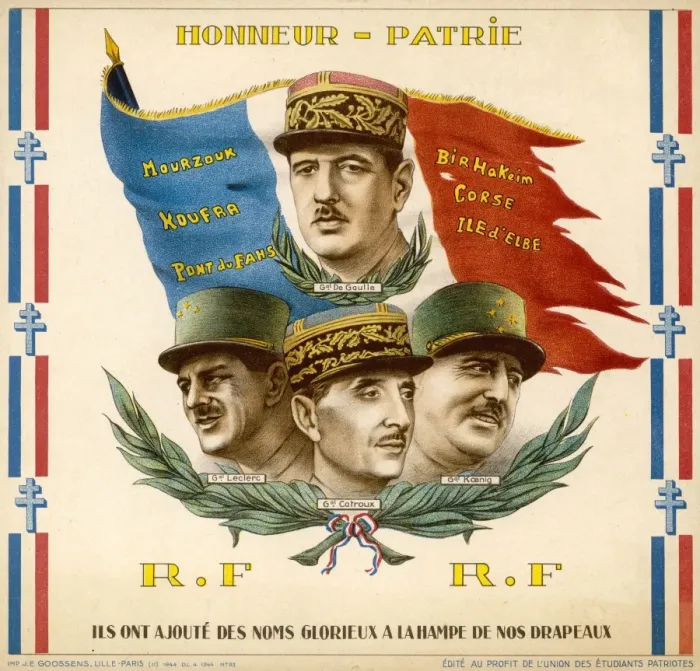 Framed Print : Free French Generals Framed Print : Free French Generals