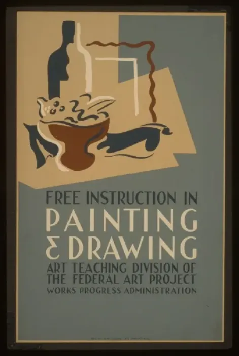 Framed Print : Free instruction in painting & drawing Art Teaching Division Framed Print : Free instruction in painting & drawing Art Teaching Division