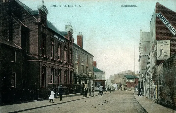 Framed Print : The Free Library, High Street, Harborne Framed Print : The Free Library, High Street, Harborne