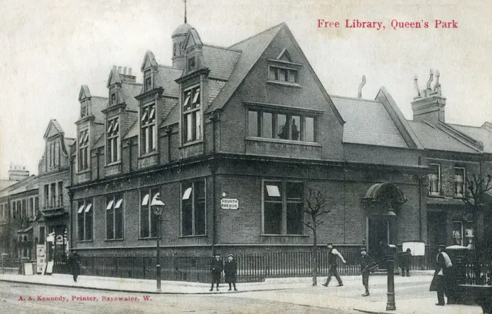 Framed Print : Free Library, Queens Park, London Framed Print : Free Library, Queens Park, London