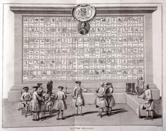 Framed Print : Freemasons in their hall Framed Print : Freemasons in their hall