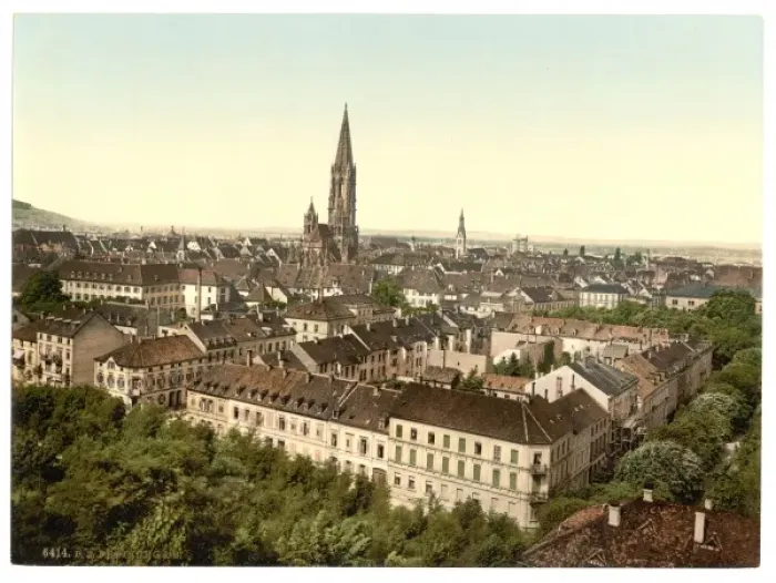 Framed Print : Freiburg, general view, Baden, Germany Framed Print : Freiburg, general view, Baden, Germany