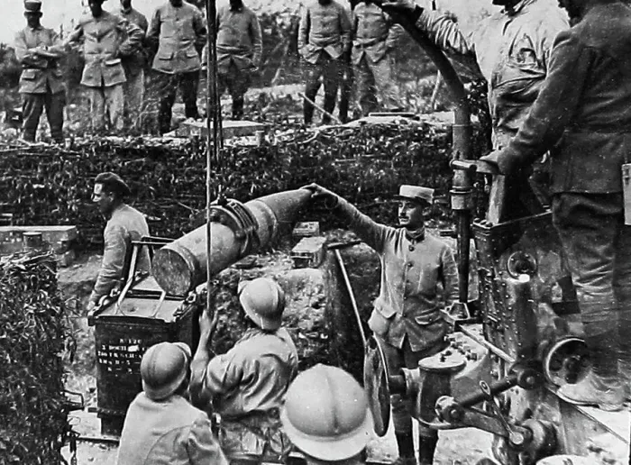Framed Print : French 280mm Gun during WW1 Framed Print : French 280mm Gun during WW1