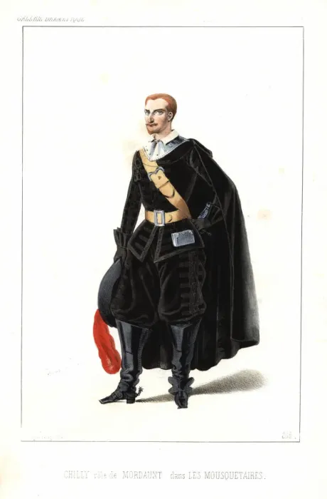 Framed Print : French actor Charles Marie de Chilly as Mordaunt Framed Print : French actor Charles Marie de Chilly as Mordaunt