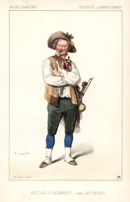 Framed Print : French actor Matis as Charmoulu in Les Paysans Framed Print : French actor Matis as Charmoulu in Les Paysans