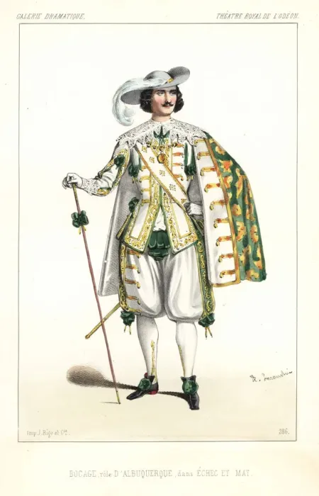 Framed Print : French actor Paul Bocage as Albuquerque in Framed Print : French actor Paul Bocage as Albuquerque in