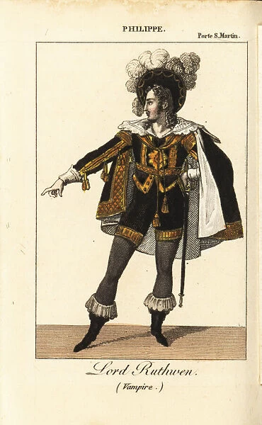 French actor Philippe as Lord Ruthwen in Le