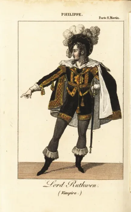 Framed Print : French actor Philippe as Lord Ruthwen in Le Framed Print : French actor Philippe as Lord Ruthwen in Le