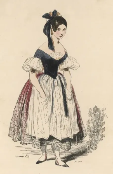 Framed Print : French Actress 19C Framed Print : French Actress 19C