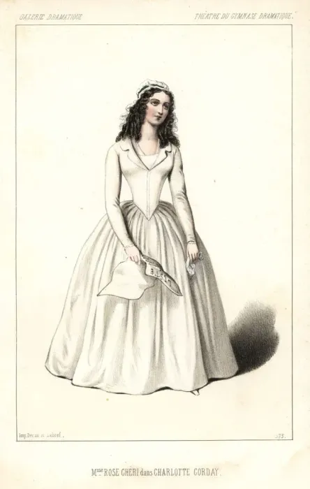 Framed Print : French actress Madame Rose Cheri in Charlotte Corday, 1847 Framed Print : French actress Madame Rose Cheri in Charlotte Corday, 1847