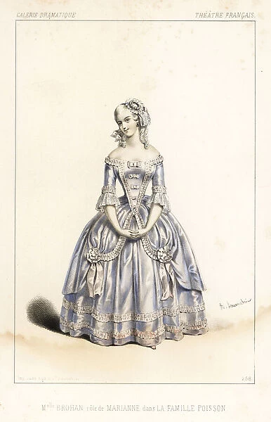 French actress Mlle Augustine Brohan as Marianne