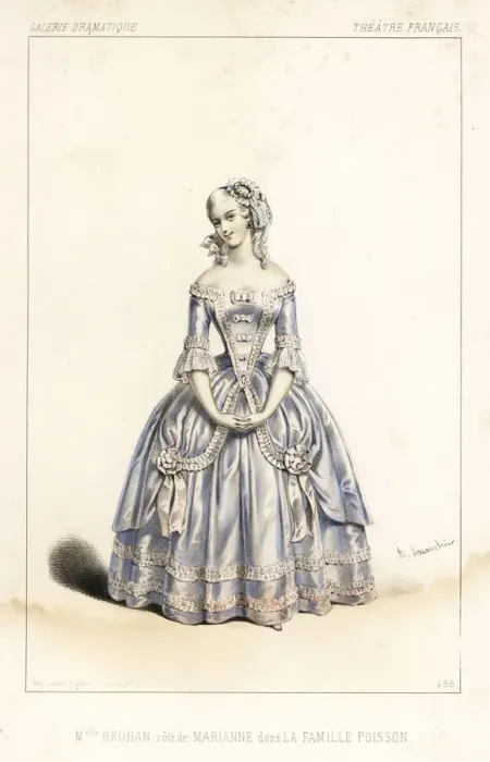 Framed Print : French actress Mlle Augustine Brohan as Marianne Framed Print : French actress Mlle Augustine Brohan as Marianne
