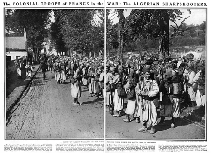 Framed Print : French Algerian troops in World War One Framed Print : French Algerian troops in World War One