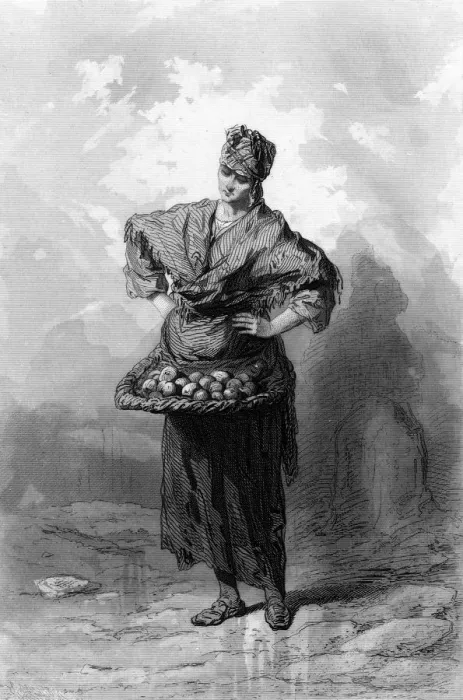Framed Print : FRENCH APPLE SELLER Framed Print : FRENCH APPLE SELLER