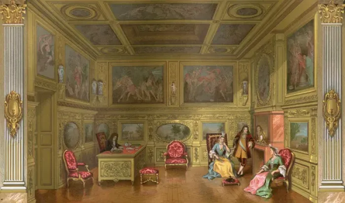 Framed Print : French Aristocratic Room Framed Print : French Aristocratic Room