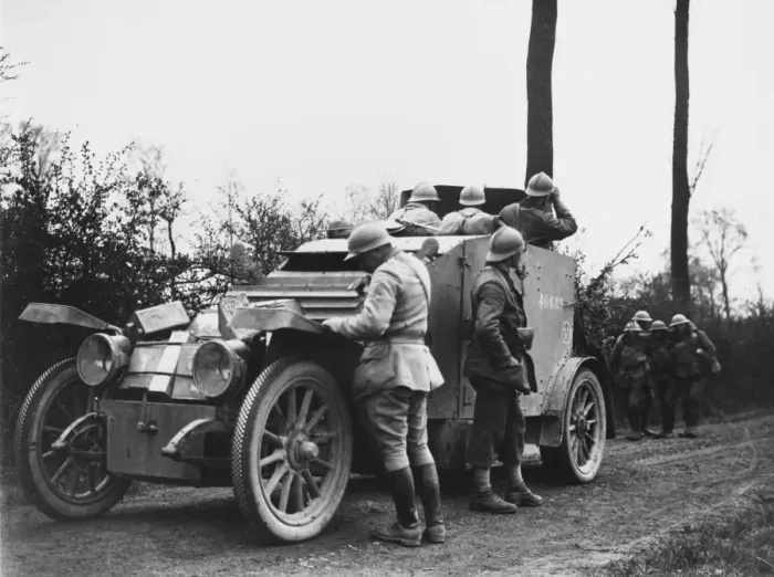 Framed Print : French armoured car WWI Framed Print : French armoured car WWI